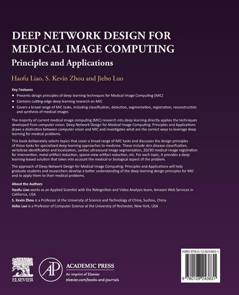 Produktbild: Deep Network Design for Medical Image Computing