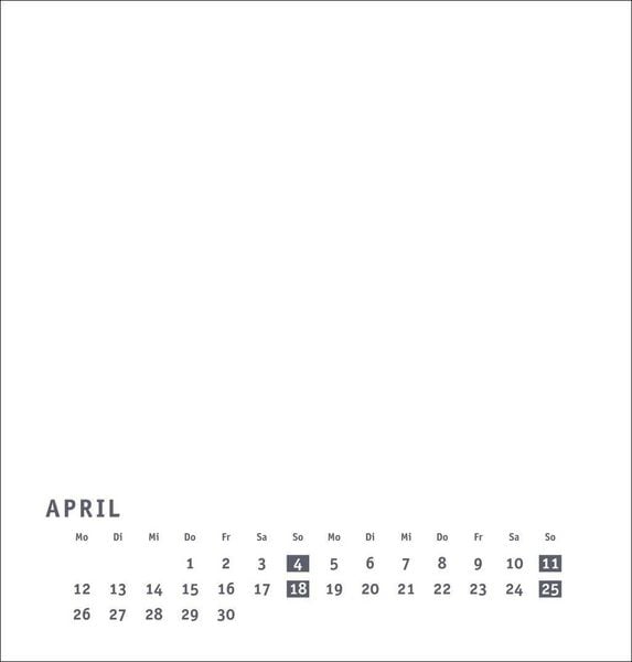 Produktbild: Premium-Bastelkalender wei&szlig; mittel 2027