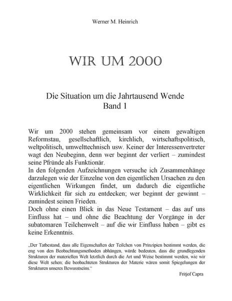 Produktbild: Wir Um 2000 - Band 1