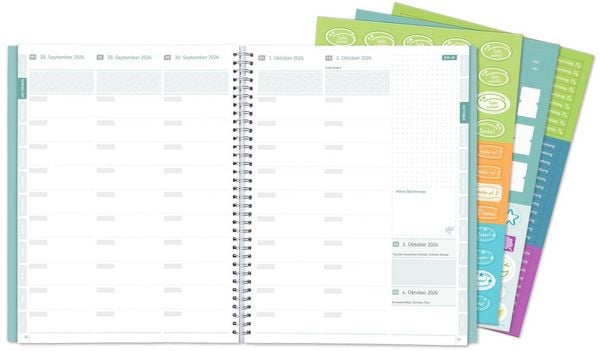 Produktbild: Mein Lehrerplaner A5+ &ndash; Ringbindung &ndash; Lehrerkalender f&uuml;r das Schuljahr 2026/2027 &ndash; Bl&auml;ttermeer
