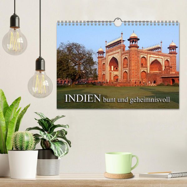 Produktbild: INDIEN - bunt und geheimnisvoll (Wandkalender 2026 DIN A4 quer), CALVENDO Monatskalender
