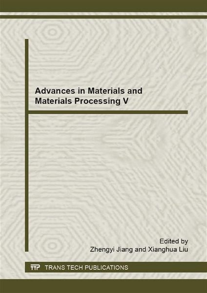 Produktbild: Advances in Materials and Materials Processing V