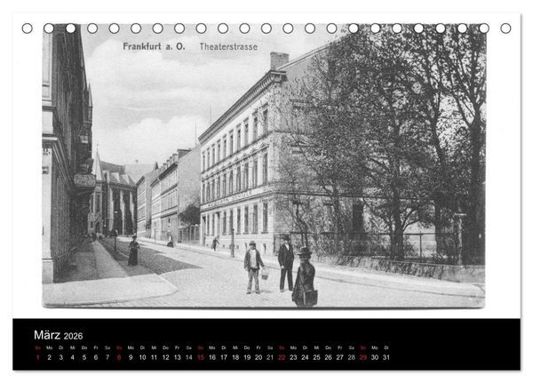 Produktbild: FFO-Geschichten. Historische Ansichtskarten aus Frankfurt (Oder) (Tischkalender 2026 DIN A5 quer), CALVENDO Monatskalender