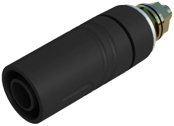 Hirschmann Test & Measurement SAB 2600 G M4 Au Sicherheits-Laborbuchse Buchse, Einbau vertikal Stift-Ø: 4 mm Schwarz 1 St.