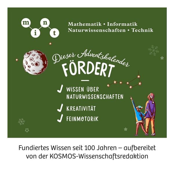 Produktbild: Adventskalender - Die sch&ouml;nsten Experimente zur Weihnachtszeit
