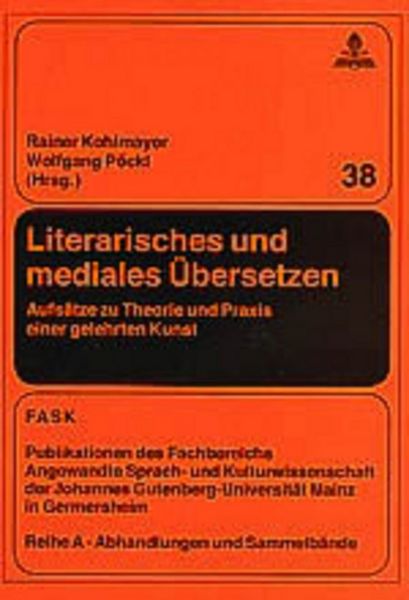 Produktbild: Literarisches und mediales &Uuml;bersetzen