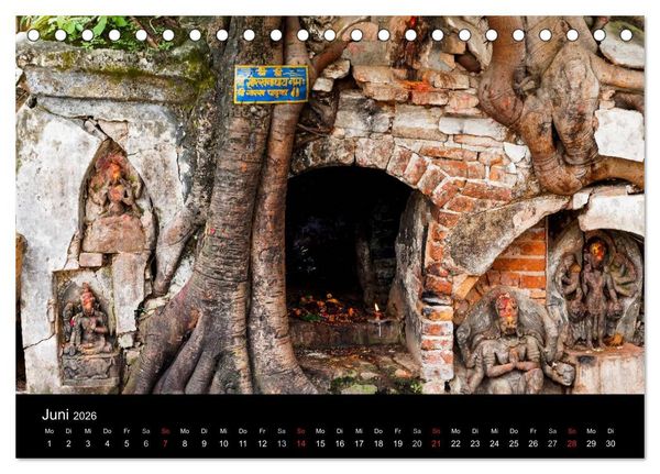 Produktbild: Nepal-Das Kathmandu-Tal nach dem Beben (Tischkalender 2026 DIN A5 quer), CALVENDO Monatskalender