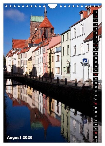Produktbild: Zauberhaftes Wismar (Wandkalender 2026 DIN A4 hoch), CALVENDO Monatskalender