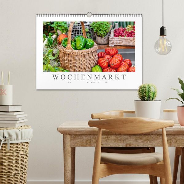 Produktbild: Wochenmarkt - Genussvoll Einkaufen (Wandkalender 2026 DIN A3 quer), CALVENDO Monatskalender
