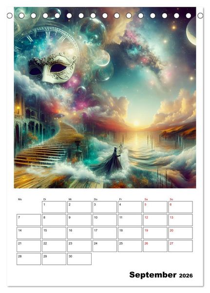 Produktbild: Treppen der Illusionen (Tischkalender 2026 DIN A5 hoch), CALVENDO Monatskalender