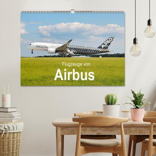 Produktbild: Flugzeuge von Airbus (Wandkalender 2026 DIN A2 quer), CALVENDO Monatskalender