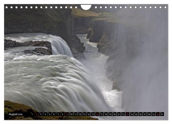 Produktbild: Wasserf&auml;lle Islands (Wandkalender 2026 DIN A4 quer), CALVENDO Monatskalender