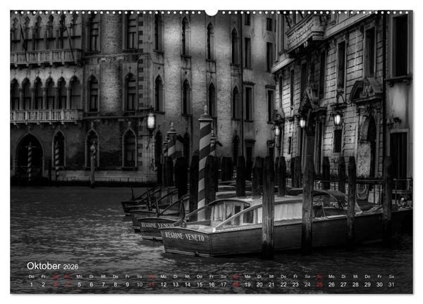 Produktbild: Venedig - Licht und Schatten (hochwertiger Premium Wandkalender 2026 DIN A2 quer), Kunstdruck in Hochglanz