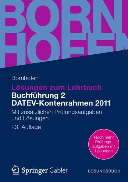 Produktbild: L&ouml;sungen zum Lehrbuch Buchf&uuml;hrung 2 DATEV-Kontenrahmen 2011