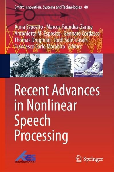 Produktbild: Recent Advances in Nonlinear Speech Processing