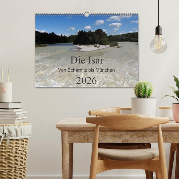 Produktbild: Die Isar - Von Scharnitz bis M&uuml;nchen (Wandkalender 2026 DIN A3 quer), CALVENDO Monatskalender
