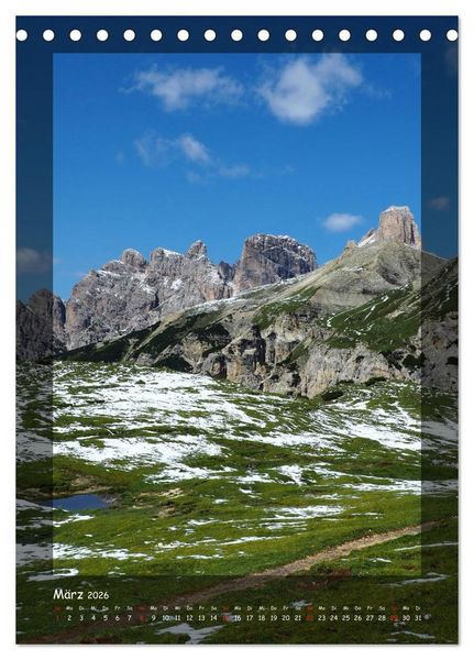 Produktbild: Bergwelten Wandkalender (Tischkalender 2026 DIN A5 hoch), CALVENDO Monatskalender
