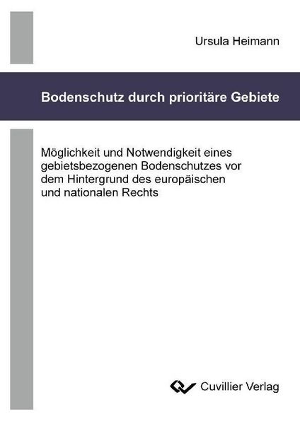 Produktbild: Bodenschutz durch priorit&auml;re Gebiete