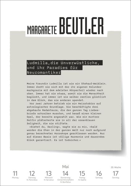 Produktbild: 53 Frauen, die du gelesen haben musst Wochen-Kulturkalender 2026