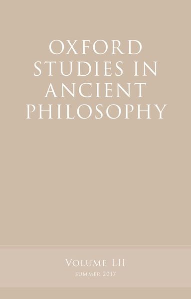 Produktbild: Oxford Studies in Ancient Philosophy, Volume 52