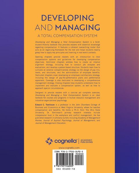 Produktbild: Developing and Managing a Total Compensation System