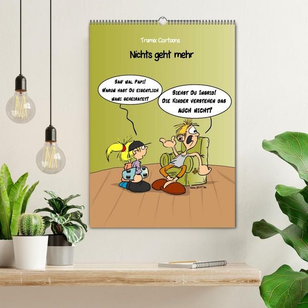 Produktbild: Trumix Cartoons - Nichts geht mehr (Wandkalender 2026 DIN A2 hoch), CALVENDO Monatskalender