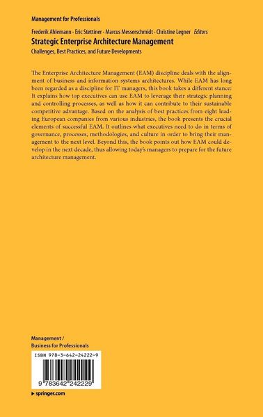 Produktbild: Strategic Enterprise Architecture Management
