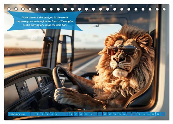 Produktbild: Ruebsamen, P: Funny charming animals as truck drivers (Desk