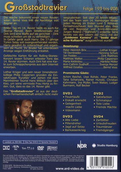 Produktbild: Gro&szlig;stadtrevier - Box 13/Folge 193-208 [4 DVDs] - Softbox