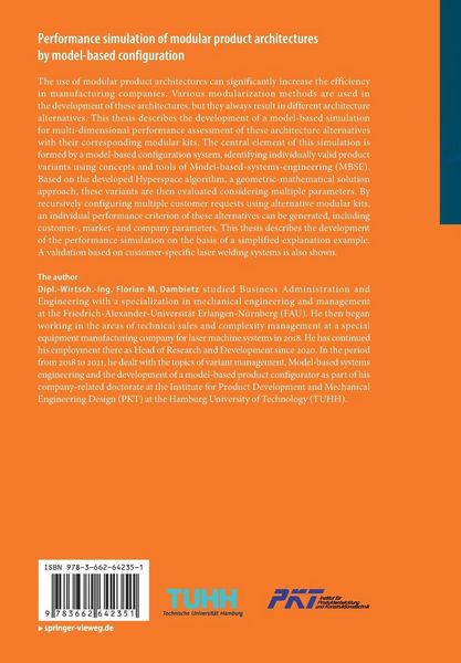 Produktbild: Performance simulation of modular product architectures by model-based configuration