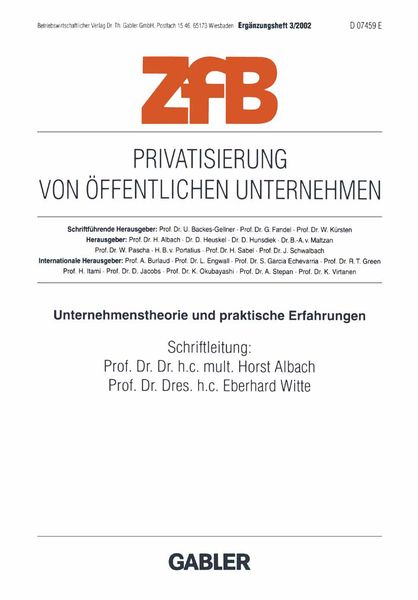 Produktbild: Privatisierung von &ouml;ffentlichen Unternehmen