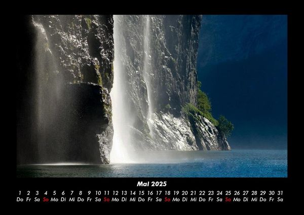 Produktbild: Wasserf&auml;lle 2025 Fotokalender DIN A3