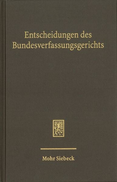 Produktbild: Entscheidungen des Bundesverfassungsgerichts (BVerfGE)