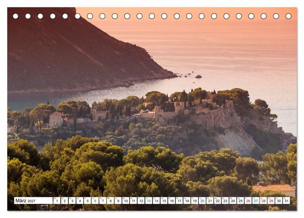 Produktbild: C&ocirc;te d&rsquo;Azur Glanzlichter an der franz&ouml;sischen Mittelmeerk&uuml;ste (Tischkalender 2027 DIN A5 quer), CALVENDO Monatskalender