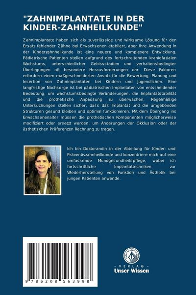 Produktbild: "zahnimplantate in der Kinder-Zahnheilkunde"