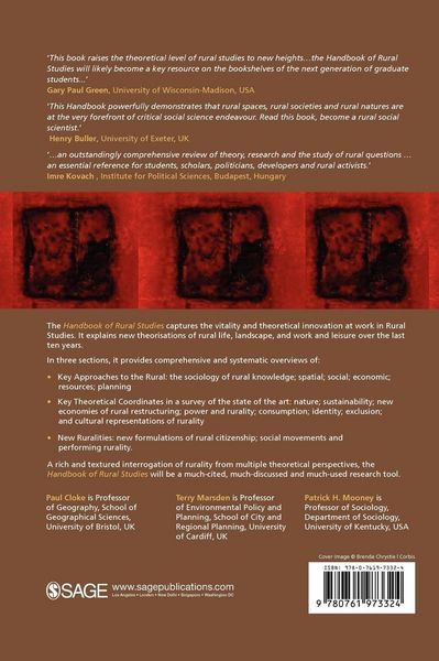Produktbild: Handbook of Rural Studies