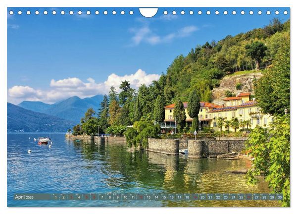 Produktbild: Lago Maggiore - Bezaubernde Orte am Ostufer (Wandkalender 2026 DIN A4 quer), CALVENDO Monatskalender