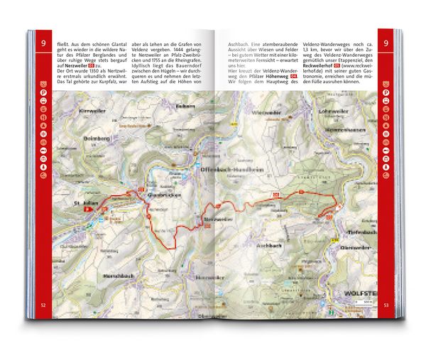 Produktbild: KOMPASS Wanderf&uuml;hrer Nordpf&auml;lzer Bergland, Rheinhessen, 50 Touren