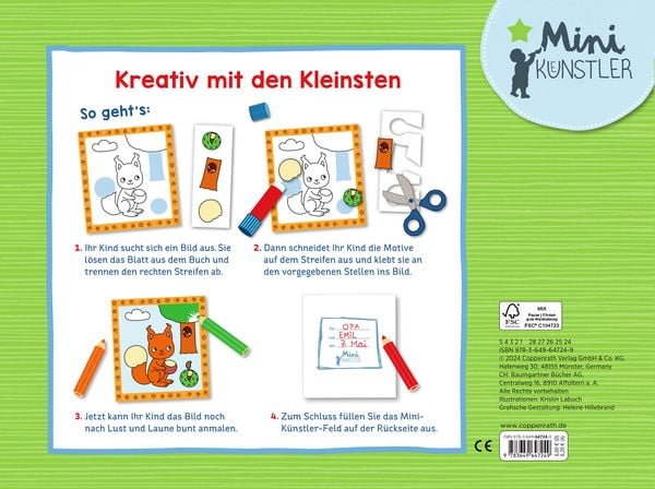Produktbild: Mein 1. Natur-Bastelbuch - Schneiden, kl., m. (Mini-Künstl.)