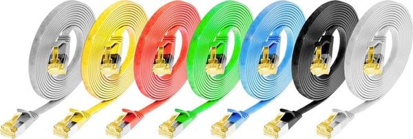 Produktbild: Wirewin 9120042366825 RJ45 Patchkabel CAT 6a U/FTP 0.50m Gelb 1St.