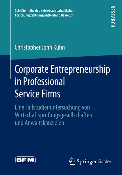 Produktbild: Corporate Entrepreneurship in Professional Service Firms