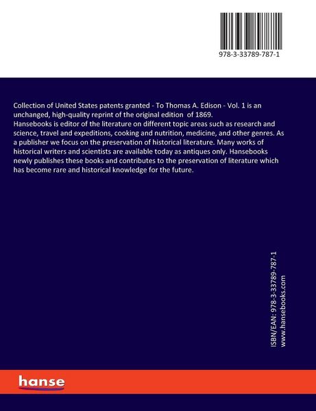 Produktbild: Collection of United States patents granted