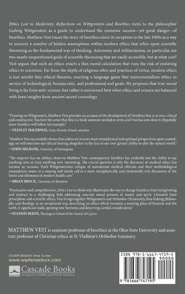 Produktbild: Ethics Lost in Modernity