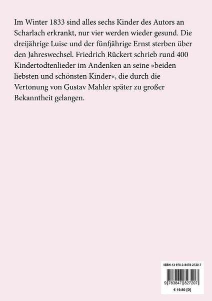 Produktbild: Kindertodtenlieder (Gro&szlig;druck)
