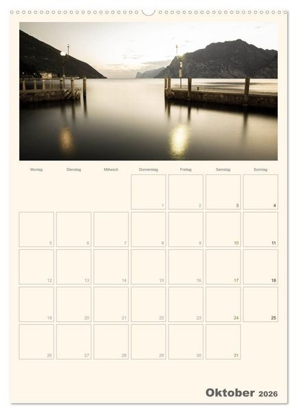 Produktbild: Der Gardasee im Norden 2026 (hochwertiger Premium Wandkalender 2026 DIN A2 hoch), Kunstdruck in Hochglanz