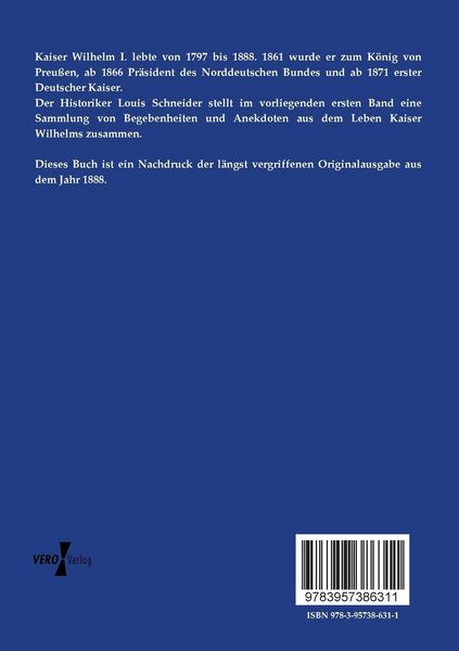 Produktbild: Aus dem Leben Kaiser Wilhelms