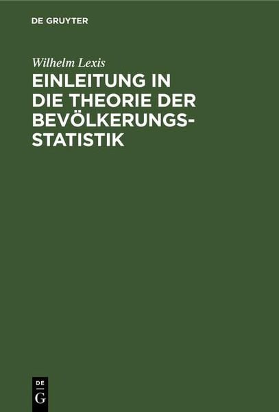 Produktbild: Einleitung in die Theorie der Bev&ouml;lkerungsstatistik