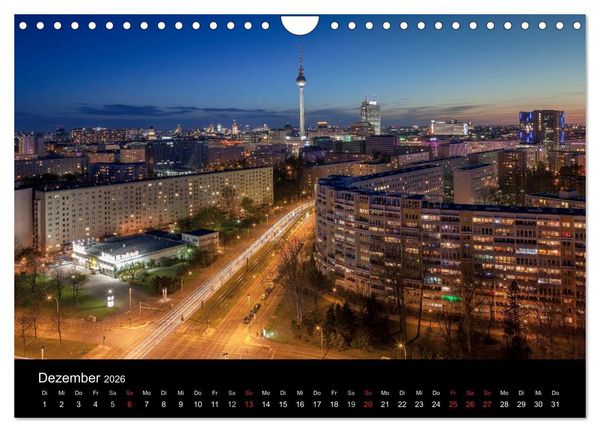 Produktbild: Die Blaue Stunde in Berlin (Wandkalender 2026 DIN A4 quer), CALVENDO Monatskalender