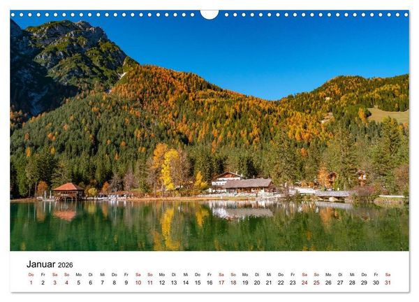 Produktbild: Dolomiten, Drei Zinnen Naturpark: Alpenlandschaften (Wandkalender 2026 DIN A3 quer), CALVENDO Monatskalender