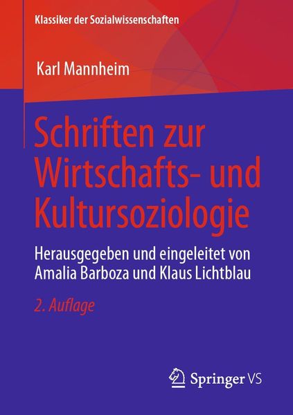 Produktbild: Schriften zur Wirtschafts- und Kultursoziologie